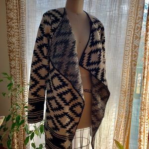 Sezane Aztec Sweater Coat - S